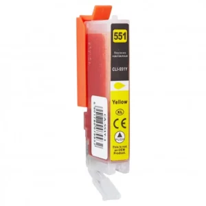 Cartuș cu jet de cerneală Canon CLI-551Y Yellow PIXMA iP7250 / MG5450 | Compatibil
