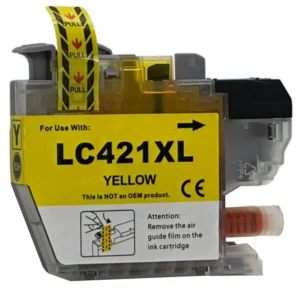Cartuș cu jet de cerneală Brother LC-421 Yellow | Compatibil