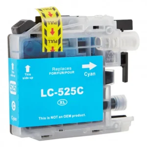 Cartuș cu jet de cerneală Brother LC-525XLC Cyan | Compatibil