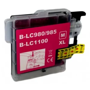 Cartuș cu jet de cerneală Brother LC-1100M / LC-985M / LC-980M Magenta | Compatibil